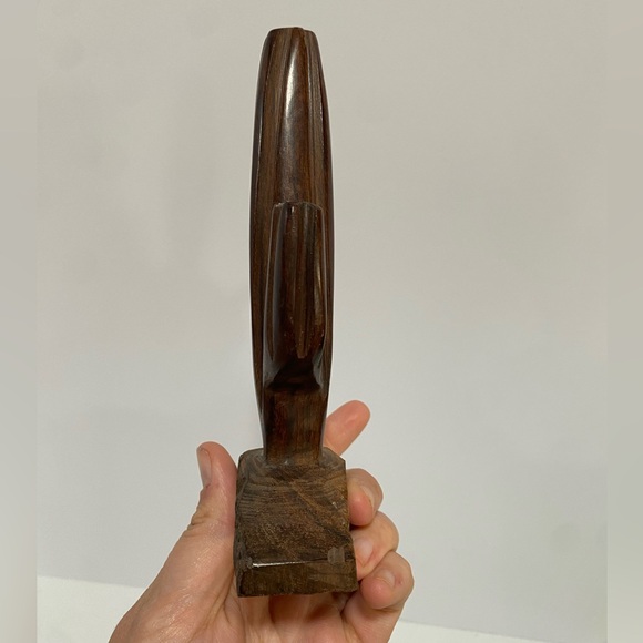 Hand Carved Southwestern Mexican Cactus Statue Wooden Sculpture Mexico - Picture 2 of 8